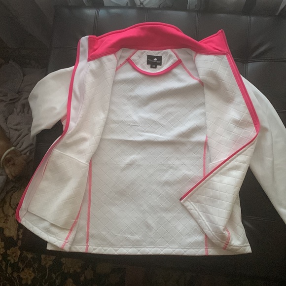 White and pink weatherco jacket - Picture 2 of 3